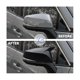 thumbnail image 2 of Cubierta de espejo retrovisor lateral Para Sienna 2021 2022 Yuxing ABS Carbon Fi negro, 2 of 5