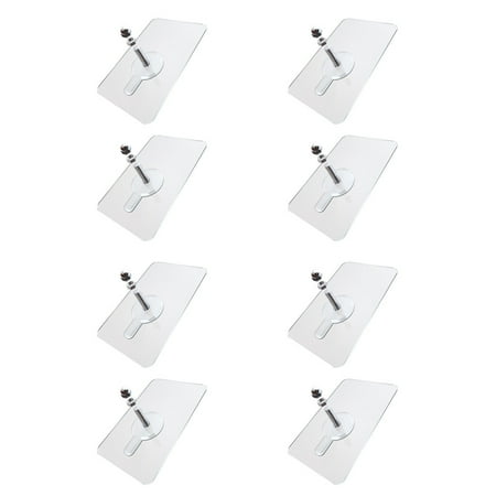 

Hanyhapt Nail Free Wall Hook Screw Adhesive Non-Trace No Drilling for Bathroom Kitchen (F)