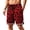 Red, variant on Satingcolo Mens Trunks Mesh Graphic Print Shorts Casual Mid Waist Workout Cool Athletic Shorts Gym String Basketball Running Shorts Saffron 3XL