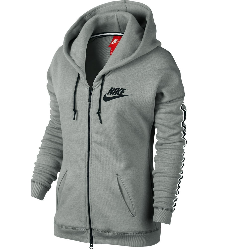 Nike - Nike District 72 Full-Zip Women's Hoodie Cool Grey/Black 614875 ...