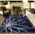 thumbnail image 4 of Garland Rug Grand Floral Indigo/Ivory Indoor Area Rug, 8' x 10', 4 of 5