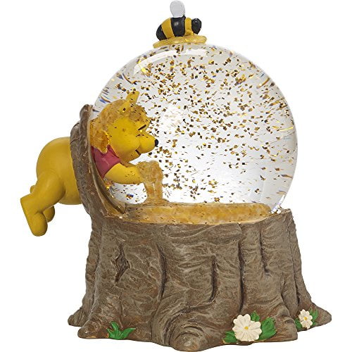 Precious Moments, Disney Showcase Winnie l'Ourson Musical Globe de Neige, pour l'Amour du Chien, Résine/verre, 171708