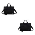 thumbnail image 1 of Youkk Canvas Functional And Practical Handbag For Women Classic And Timeless Style Gift Handbags For Women black 2Set, 1 of 6