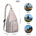 thumbnail image 2 of Paw Design Sling Backpack - Cute Cat Theme Shoulder Bag, Compact for Students & Fashionable Young People, 2 of 4