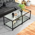 thumbnail image 3 of Mesa de Centro Vidrio Moderna Negro FurnitureR Moderno, 3 of 9