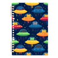 thumbnail image 7 of FORMRS 1-Subject Spiral Notebook 8" x 5" College Ruled 60 Refillable Sheet A5 Hard Cover, Rainbow Space Cat, 7 of 7