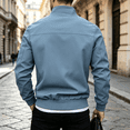 thumbnail image 3 of Men's Bomber Jacket Lightweight Windbreaker Spring Fall Jacket Windproof Water Shedding Lightweight Fashion Casual Wear, 3 of 3