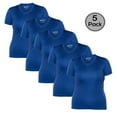 thumbnail image 1 of 5 Senses Lot de 5 T-Shirts pour Femmes, Tissu de Performance à Séchage Rapide, 100 % Polyester, 1 of 3