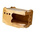 thumbnail image 3 of Cat Scratcher Hideout, Stackable Cat Scratch House Wear Resistant Multifunctional Double Layers Breathable  for Home for Pet Cathead Opening,Wide Mouth Opening, 3 of 8