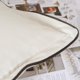 thumbnail image 3 of Juego de 2 Funda de Cojines de Terciopelo con Flecos de Cómoda Fundas Moderno Cojín Decorativa Suave para Almohada de Dormitorio de sofá Blanco Crema, 3 of 4