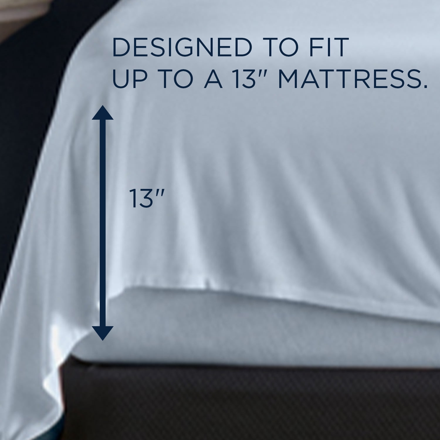 Tempur-Pedic Tempur-Rayon from Bamboo Sheet Set, Sleepy Blue, King, Adult