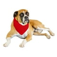 thumbnail image 1 of Lot de 9 Bavoirs Triangulaires en Polyester Uni pour Chien - Extra Large (Rouge), 1 of 2