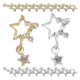 thumbnail image 3 of Hemoton 30 pcs Stars Shape Metal Nail Charms for Decorative Manicure, 3 of 5