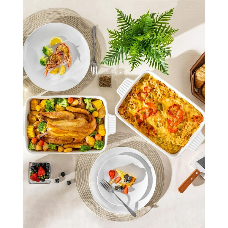 4.4 QT Baking Dish, 9x13 Large Casserole Dish for Oven, Ceramic