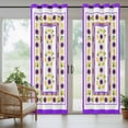 thumbnail image 3 of Outdoor Curtains for Patio Waterproof, Purple Lemons Windproof Pravicy Outside Porch Blackout Curtain, Summer Watercolor Italian Style Flower Sun Blocking Grommets Curtains for Cabana Gazebo 54"x84", 3 of 9
