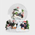 thumbnail image 4 of Tignapoo Festive Penguin Snow Globe with Multicolor LED Lights and Music, Resin Craft Christmas Truck Ornament, 4 of 6