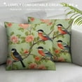 thumbnail image 3 of Nawypu Encasa Homes Outoor Digital Throw Pillow Covers | Floral Print Sage Green Birds Decorative Cushion Covers for Fall, Halloween, Thanksgiving, Christmas, 3 of 5