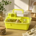 thumbnail image 6 of Mouse Cage with Water Bottle and Play Enclosure, Transparent Small Pet Hamster Cages for Mice Gerbil Hedgehog, Indoor Outdoor Travel Home with Running Wheel, 6 of 6