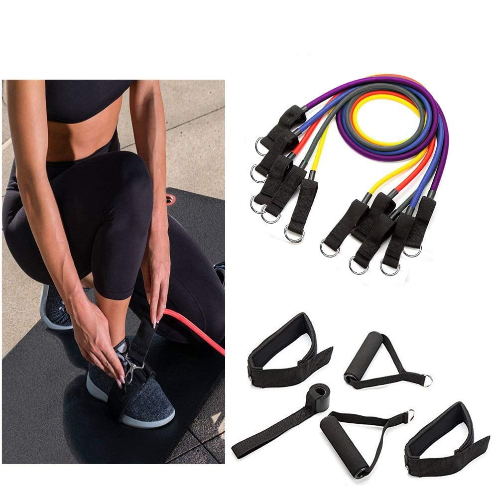 Resistance Bands Set (11pcs) for Physical Therapy, Resistance Training