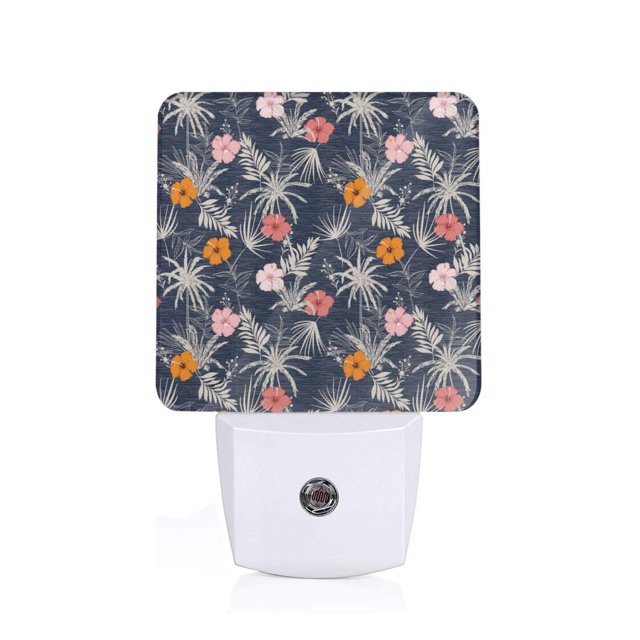 Balery Hawaiian Style Luz Nocturna LED con Sensor Automático, Enchufe con Sensor Crepuscular, Luz Suave de 0.5W para Dormitorio, Pasillo, Baño-UK