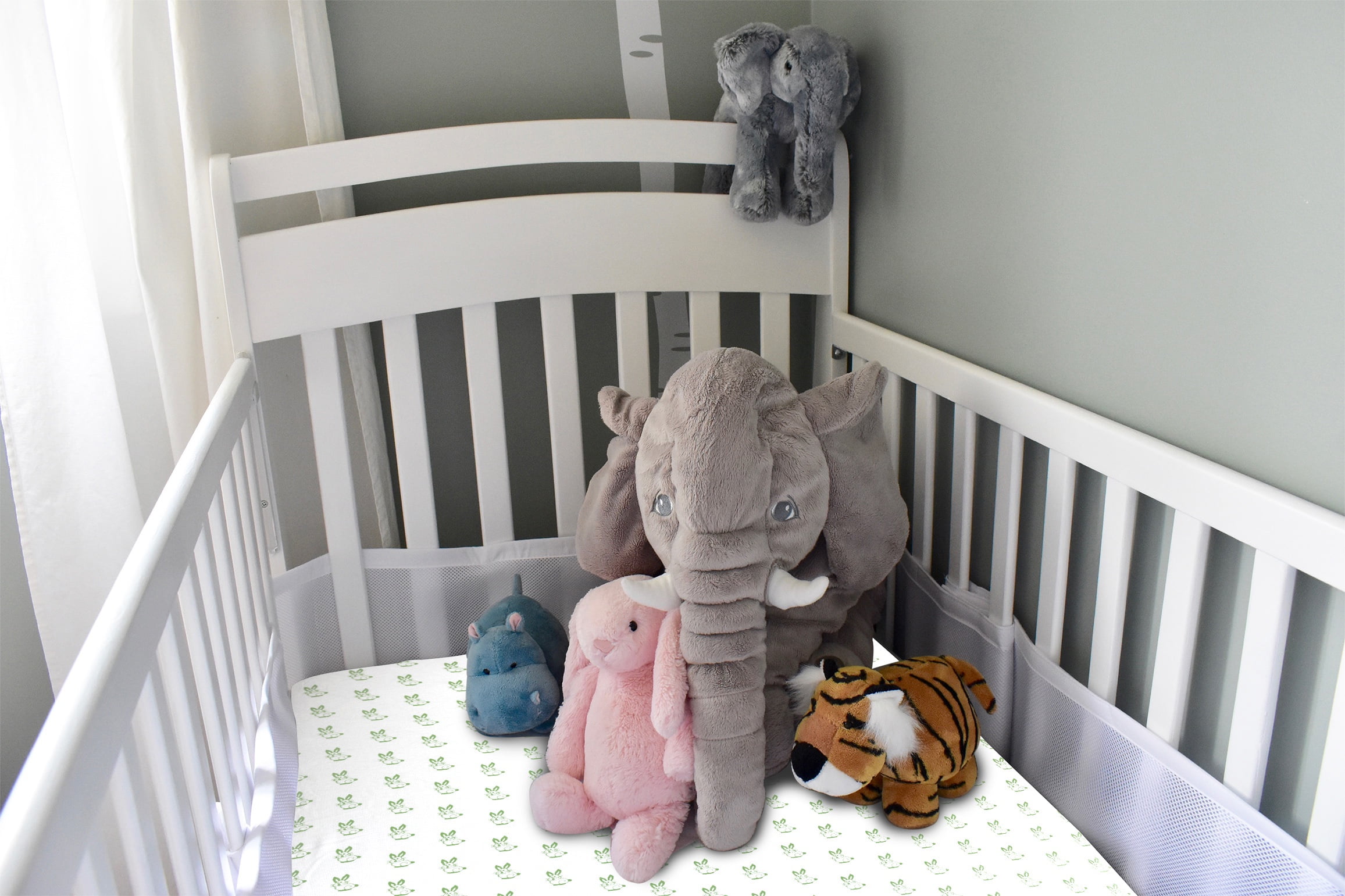 3-Pack Mini Crib Sheets – 100% Cotton, Soft & Breathable Fitted Sheets for Pack and Play & Mini Cribs (38” x 24” x 5”)