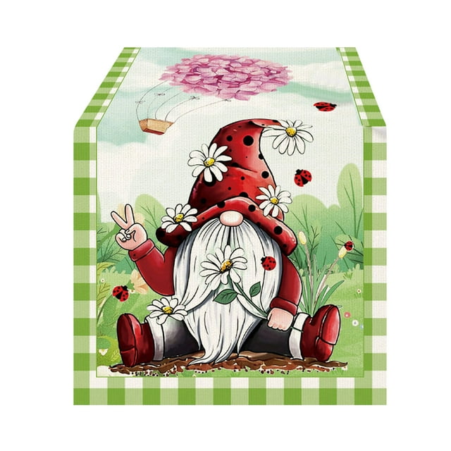 Under 10 Table Cloth Summer Festival Cute Table Flag Decoration Cloth Table Runners