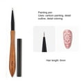 thumbnail image 4 of Tnobhg Sandalwood Nail Art Brush Japanese-style Ergonomic Handle Design Eco-friendly Classic Nail Art Brush, 4 of 8