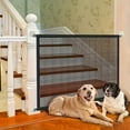 Postuois Pet Safety Gate Retractable Puppy Gate with Telescopic Pole ...