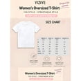 thumbnail image 4 of Womens Graphic T Shirt, Text Print, Short Sleeve, Loose Fit, 4 of 7