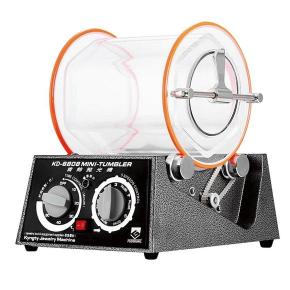 Esquirla 3Kg Rotary Tumbler Surface Polisher Jewelry Coins Metal Polishing Finishing Machine , for Studio and Small Jewelry Projects