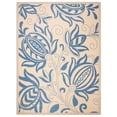 thumbnail image 2 of Safavieh Courtyard Crystal Floral Indoor/Outdoor Area Rug, Natural/Blue, 8' x 11', 2 of 9