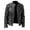 49# Black, variant on YDDIAN Mens Leather Jacket - Cafe Racer Style Real Lambskin Leather Jacket Men Gray XL