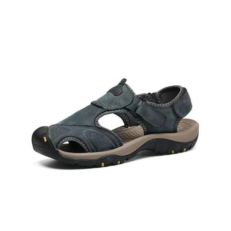 

Woobling Man s Beach Shoes Fisherman Hiking Sandal Closed Toe Athletic Sandals Men Comfortable Summer Casual Grayish Blue 6.5