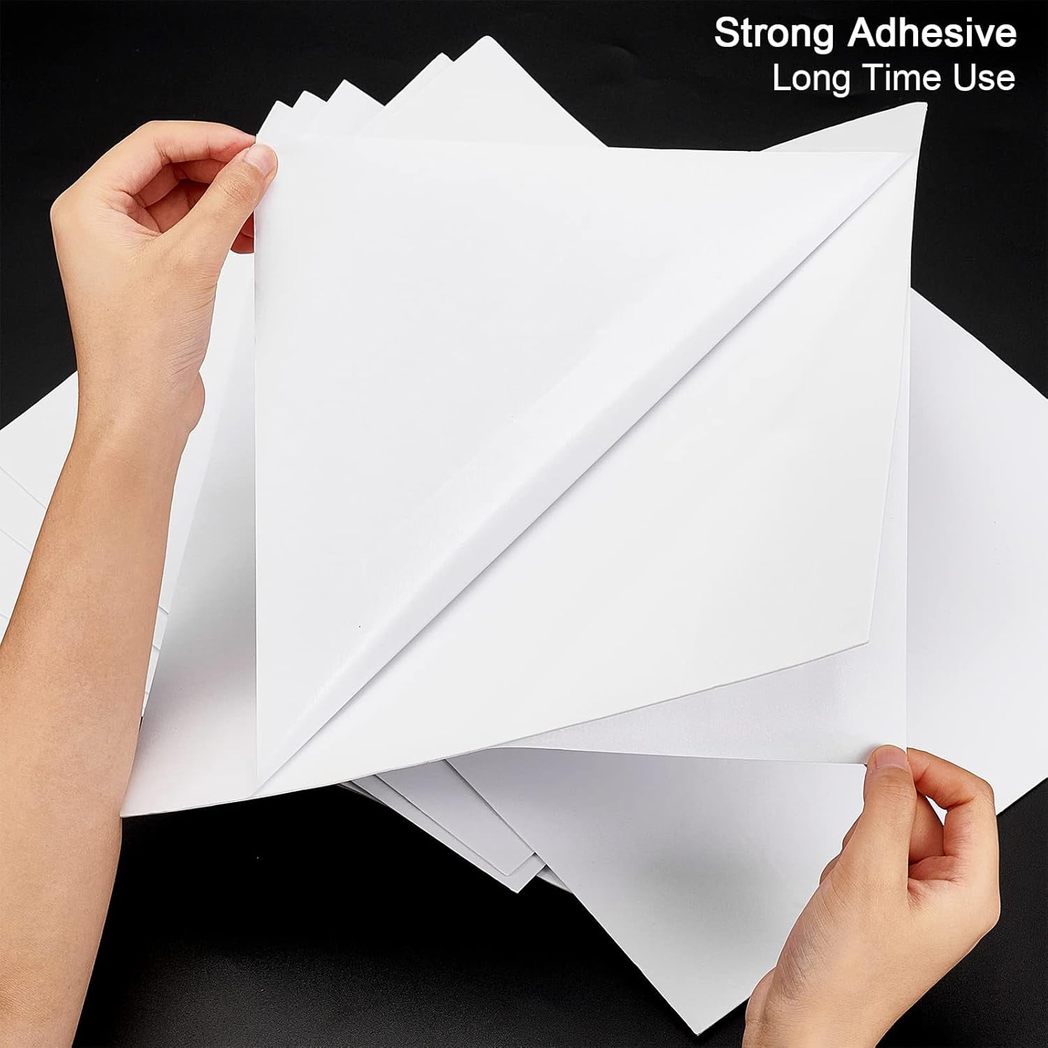 10 Sheet 12x12inch Double Sided Adhesive Foam Sheets 1mm Thick White Craft Adhesive Tape Sheet for Scrapbooking Crafting