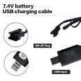 thumbnail image 3 of 7.4V USB Charger Cable with SM-3PIN Plug Compatible RC Excavator/RC Car/RC Plane/RC Tank/RC Boat and Other Remote Control Toys for Universal 7.4V Lipo Battery USB Charger with Battery Protection (1), 3 of 6