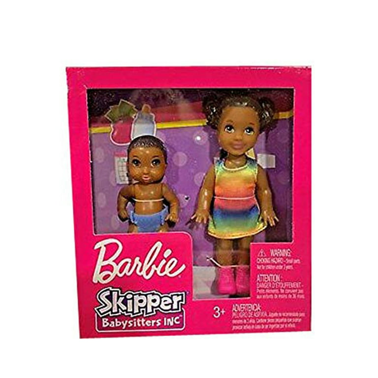 Bundle of Barbie Skipper Babysitters Inc Siblings Sets GFL32 and GFL33 Includes 2 Sets 1 Set of Brothers and 1 Set of Sister and Brother