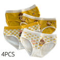 thumbnail image 2 of LYMAYTER Young Girls Cute Cartoon Pattern Panties Skin Friendly Cotton Breathable Kids Underwear 4 Pack Casual Daily Use, 2 of 8