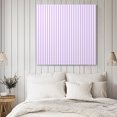 thumbnail image 4 of Purple White Stripe Wall Art Painting on Canvas, Modern Minimalist Geometric Striped Canvas Art Home Prints Wall Art Framed Modern Artwork for Living Room Bedroom Wall Decor 20x20in, 4 of 9