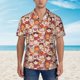 thumbnail image 2 of Fotbe Maneki-Neko Cats Camisa Hawaiana para Hombre Unisex – Camisa Casual de Verano con Botones de Manga Corta de Algodón y Lino,XX-Large, 2 of 7
