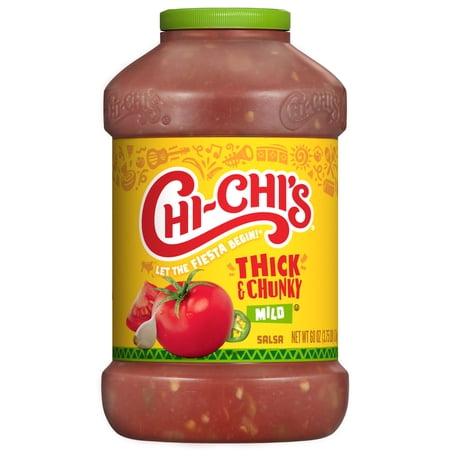 CHI CHI'S Thick & Chunky Mild Salsa, Gluten Free, Chip Dip, Large 60 oz Plastic Jug