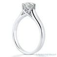 thumbnail image 3 of Round Cut Forever ONE Moissanite 6-Prong Trellis Solitaire Engagement Ring in 14k White Gold, 3 of 4