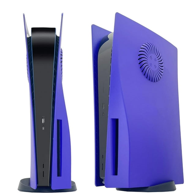 Plaque Frontale de Remplacement avec Évent de Refroidissement, Couvercle de Console pour Playstation 5 Édition avec Disque, Coque de Plaque Latérale Accessoires Rigide Antichoc Anti-Rayures Antipoussière Boîtier ABS