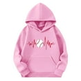 thumbnail image 4 of Babcutegg Girls Sweatshirts Casual Fashion Hoodies Pullover Outfit for Kids Pink Size 11, 4 of 4