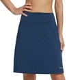 thumbnail image 4 of BALEAF Women's Long Skorts With pocket Athletic Wear Ladies Shorts Golf Casual Skirt UV Protection Navy M, 4 of 8