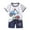 Multicolor#1, variant on Fengyings Toddler Boy Summer Outfit Short Sleeve Letter Print T Shirt Top and Casual Shorts Set Cute Infant Newborn Clothes