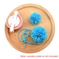 thumbnail image 6 of 4-Size Pom Pom Maker Set – Plastic Fluff Ball Weaver & Needle Kit for Creative Crafting & DIY Projects TIKA, 6 of 6