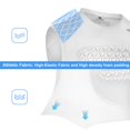 thumbnail image 3 of Protector de pecho juvenil PORTEC, camiseta de compresión acolchada, blanca, 3 of 8