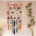 thumbnail image 6 of Hanging Photo Display Wall Decor,Pictures Cards Holder Art Hanger for Birthday Party,Room,Bedroom,Dorm Decor,Picture Frames Collage with Light and 20 Clip,Teenage Teen Girl Gifts,Multi-color, 6 of 7