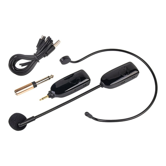 Micrófono de auriculares,Auricular Micrófono de ,Amplificador de voz Altavoz Reproductor de radio,Micrófono Auricular Mic Computadora Auricular, Enseñanza Altavoz Baoblaze Micrófono de auriculares