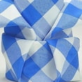 thumbnail image 4 of Balsa Circle 20 Pieces 15" x 15" Blue White Gingham Checkered Polyester Napkins, 4 of 4